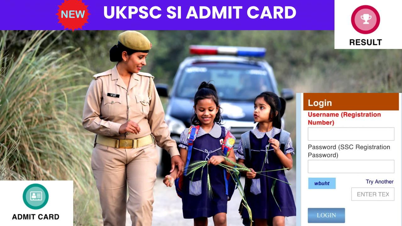 UKPSC SI Admit Card