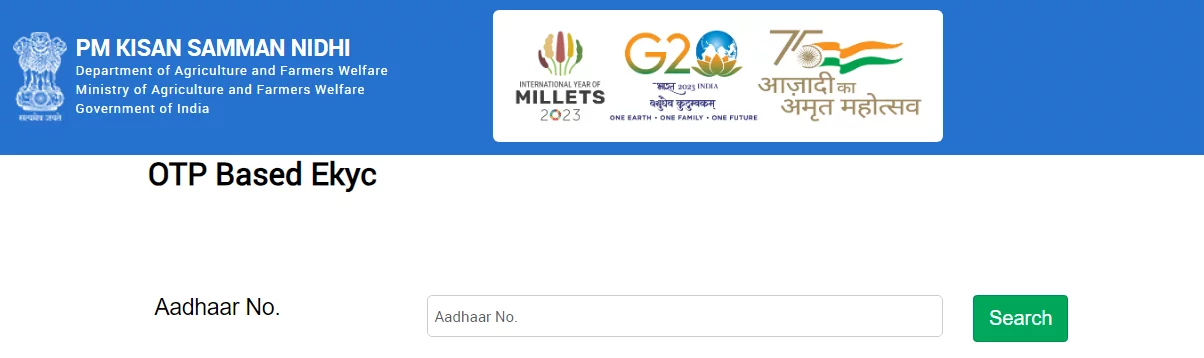 OTP based eKYC Latest Update Notification