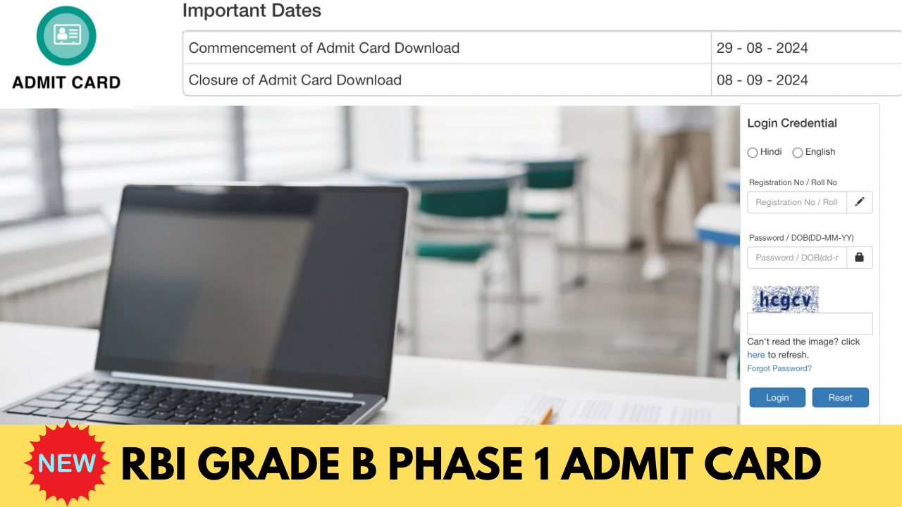 RBI Grade B Admit Card