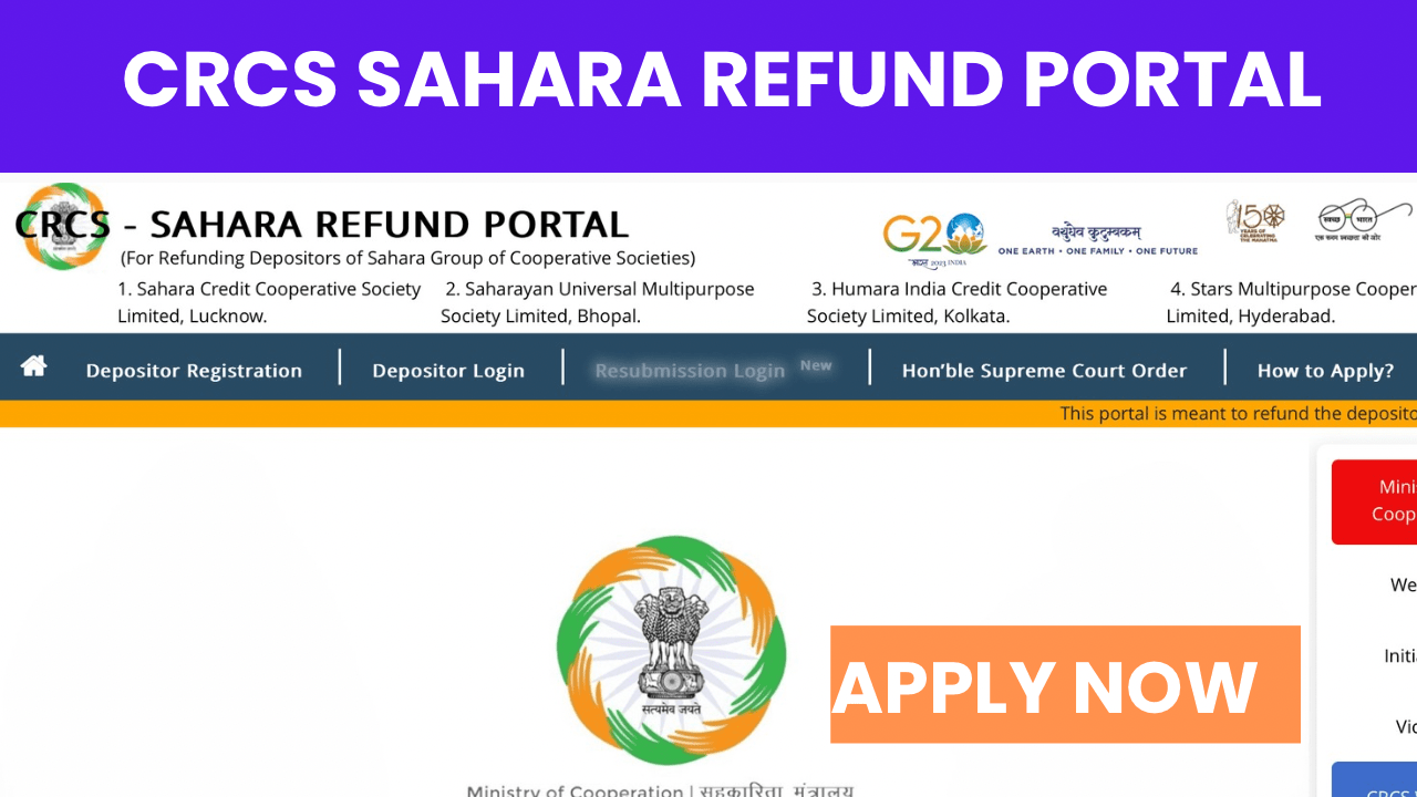 CRCS Sahara Refund Portal