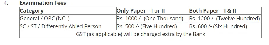 CTET Exam Fee Details As per CTET Official Notification