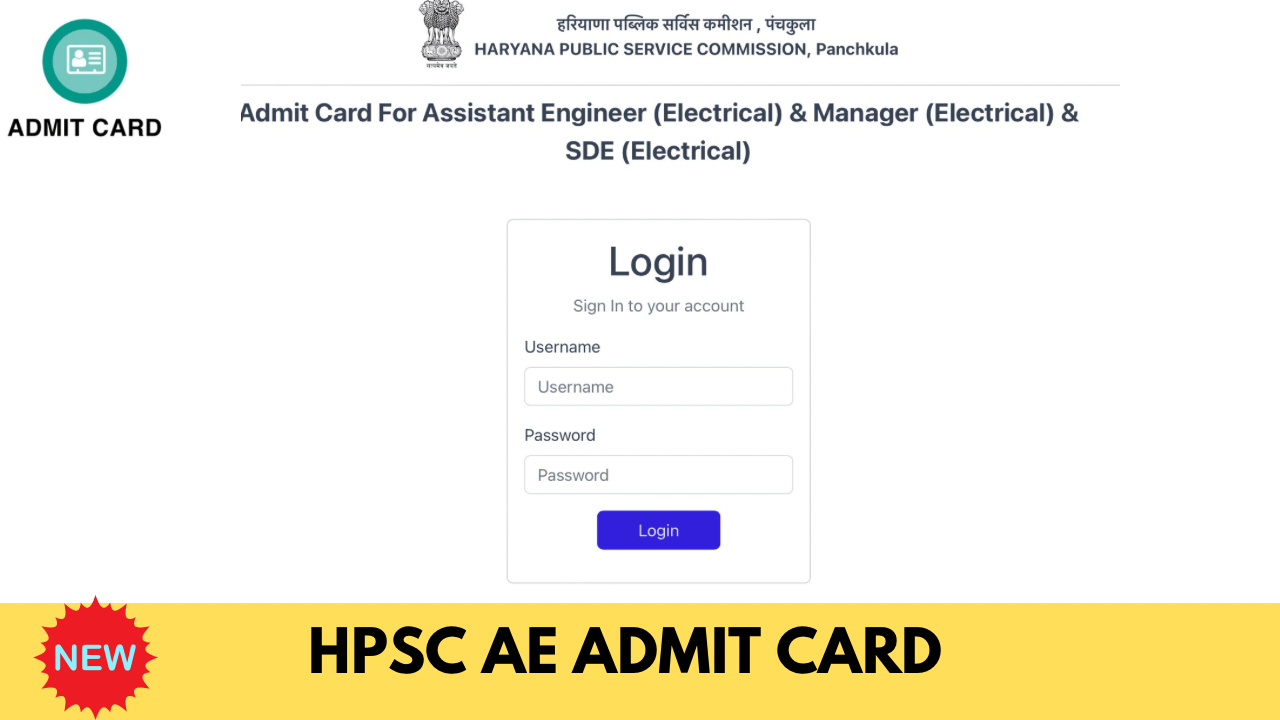 HPSC AE Admit Card