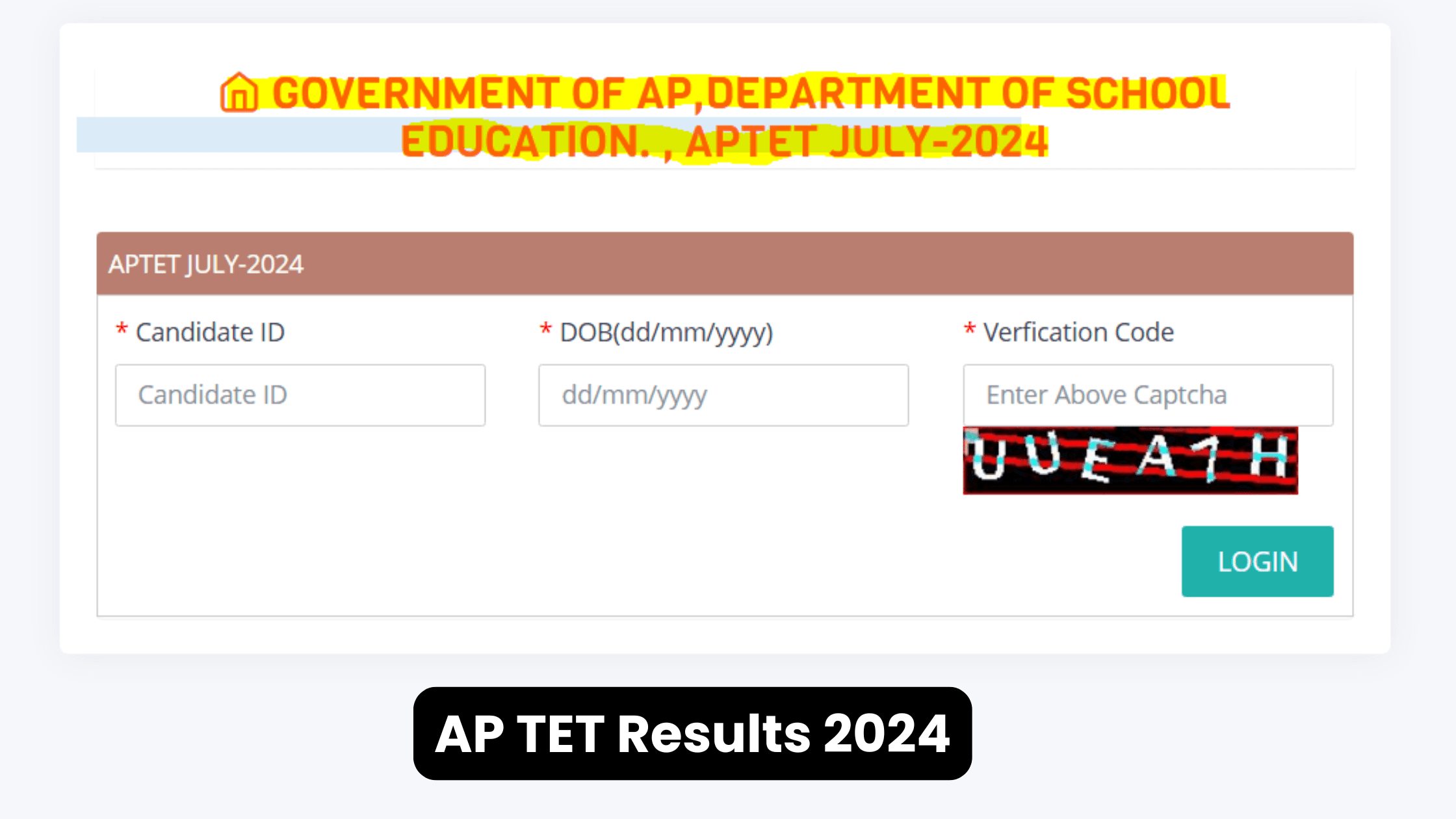 AP TET Result 2024 for July 2024 Session