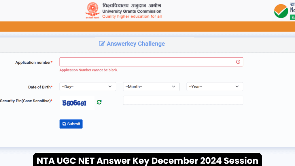 NTA UGC NET Answer Key December 2024 Session