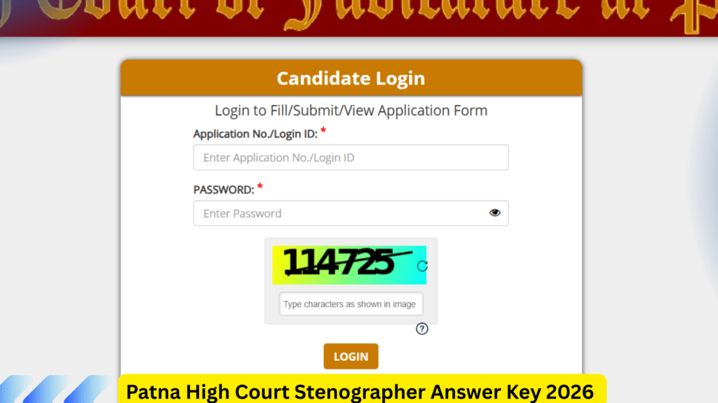 Patna High Court Stenographer Answer Key 2026