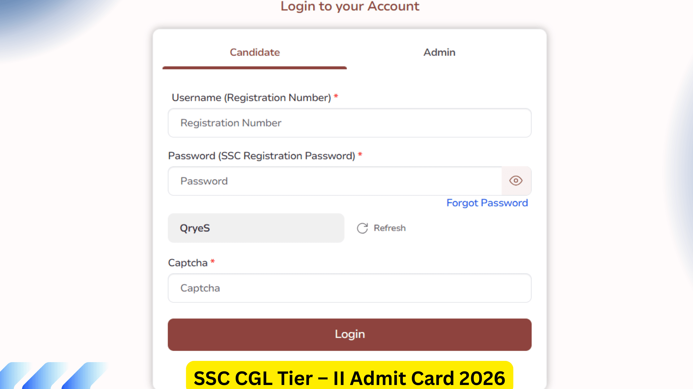 SSC CGL Tier – II Admit Card 2026