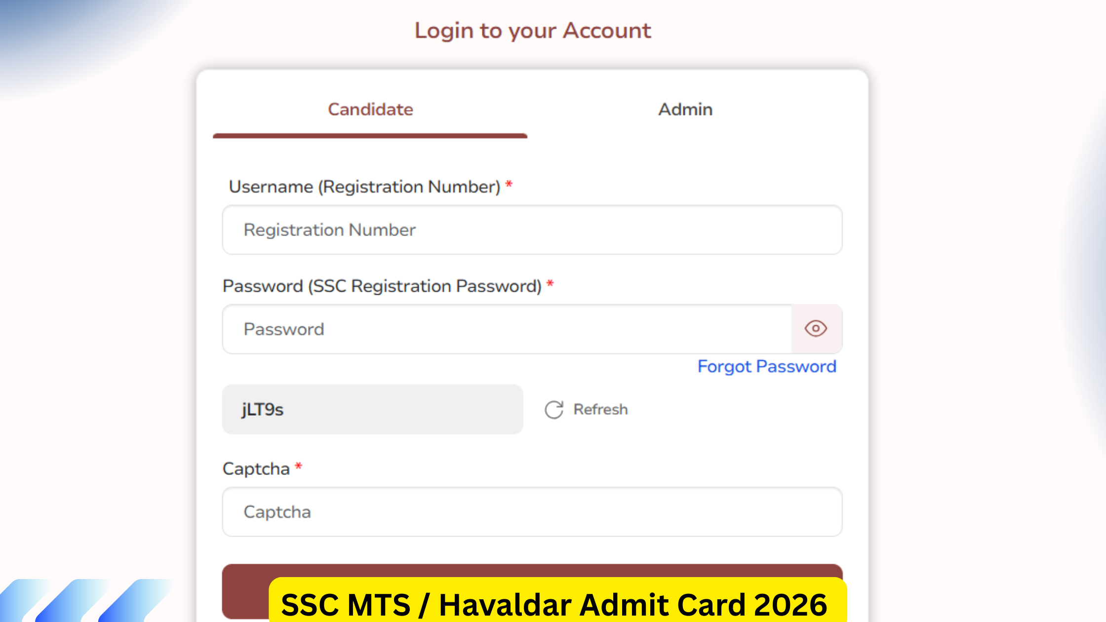 SSC MTS/Havaldar Admit Card 2026