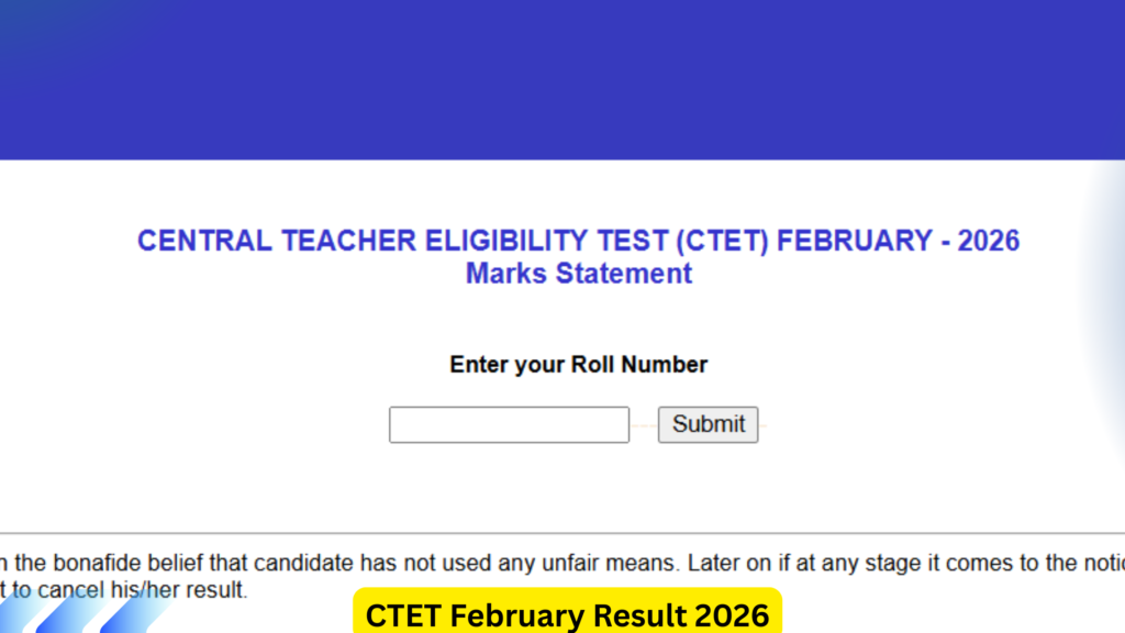 CTET February Result 2026