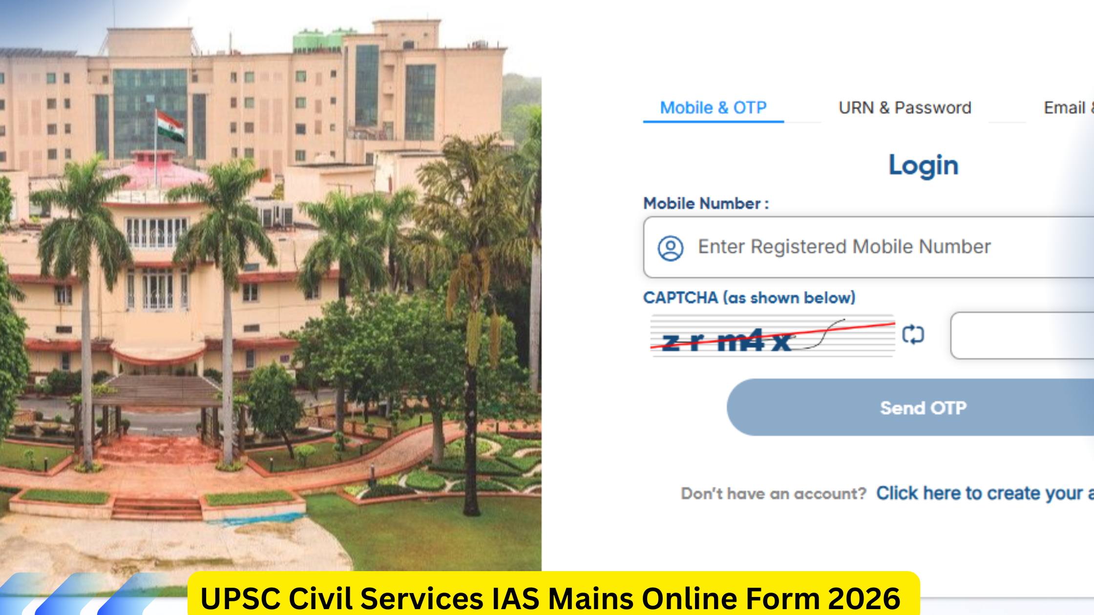 UPSC Civil Services IAS Mains Online Form 2026
